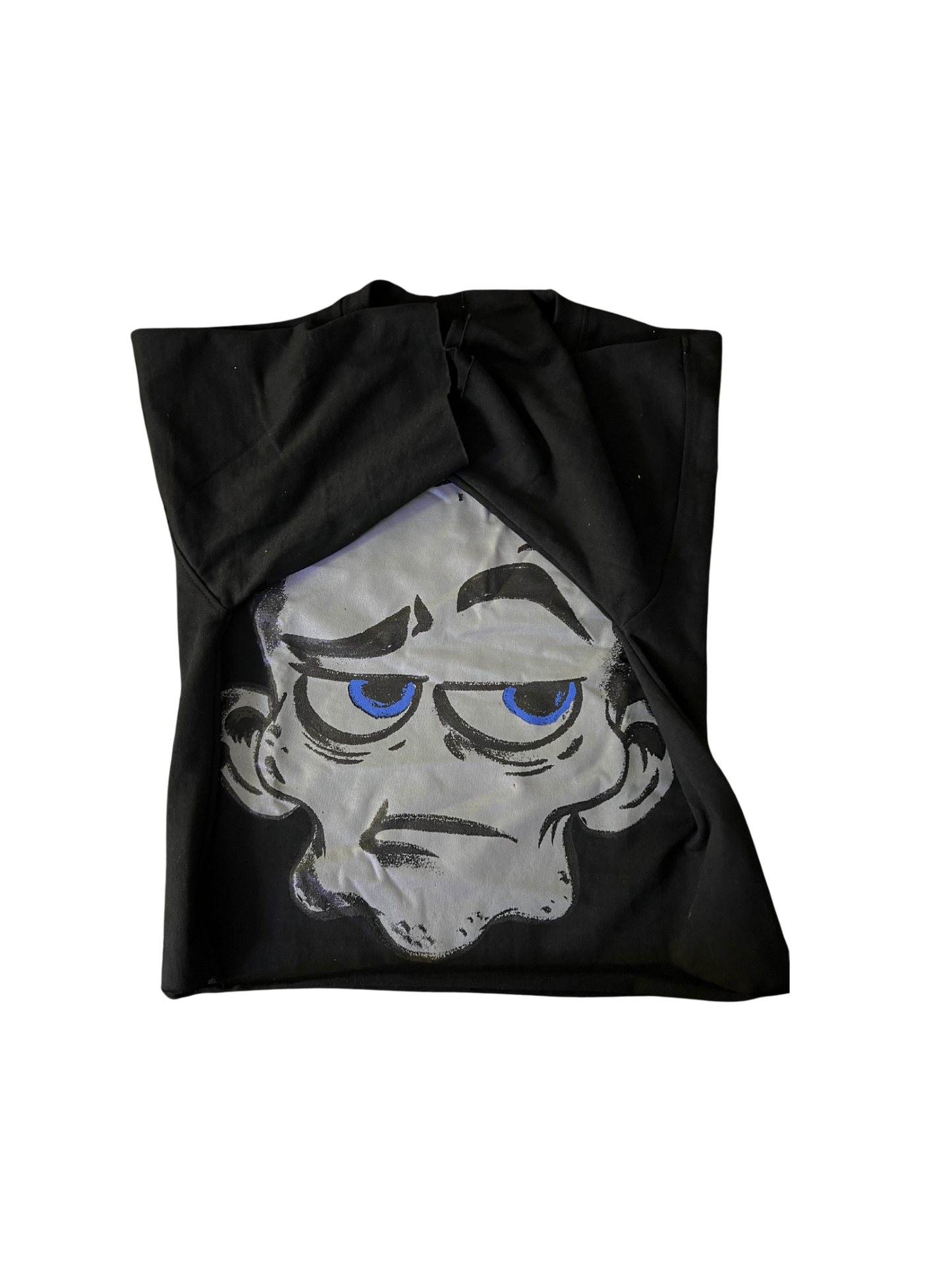 "WHO ME" CROP SHIRT BLACK